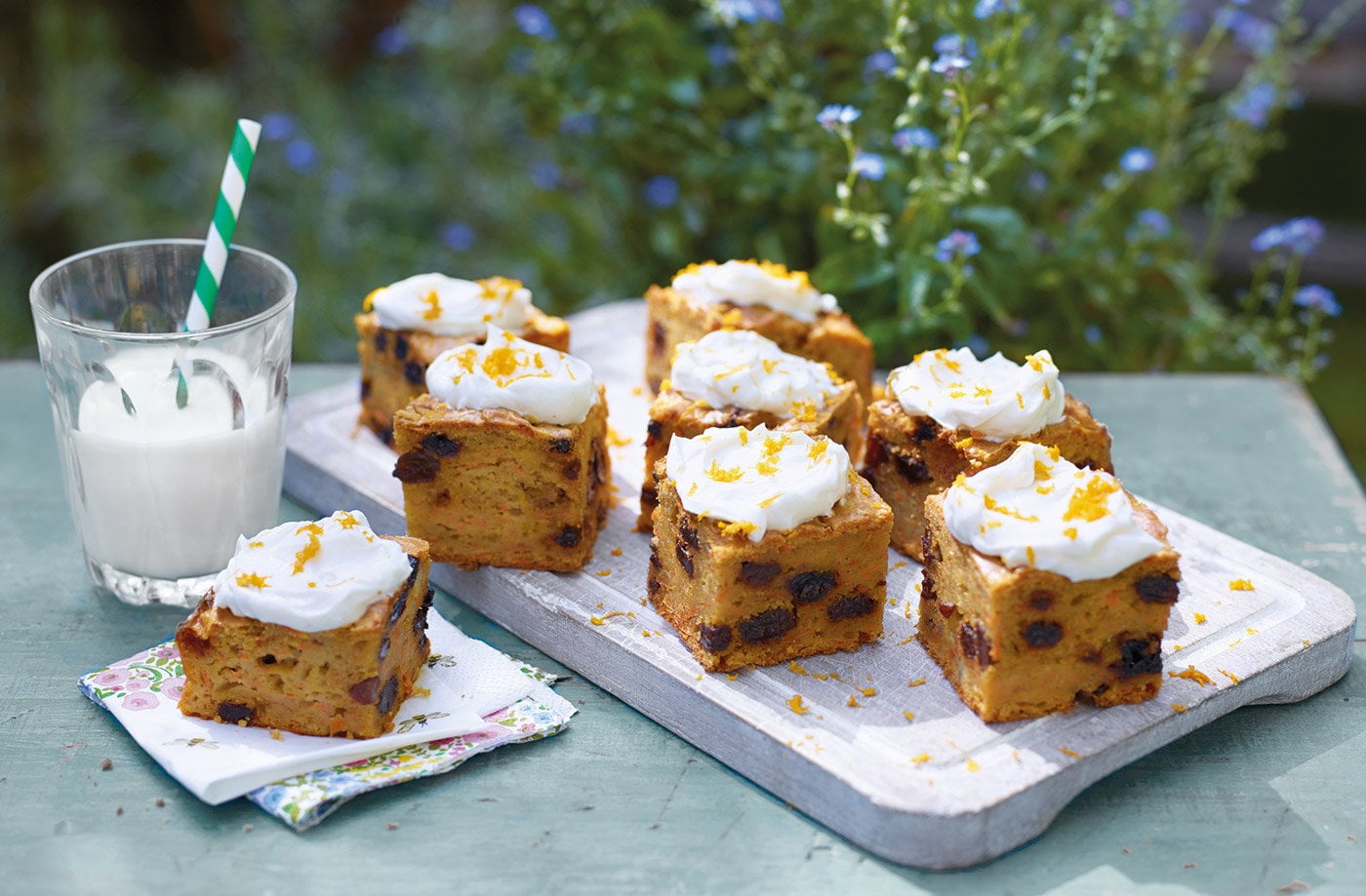 Carrot cake squares