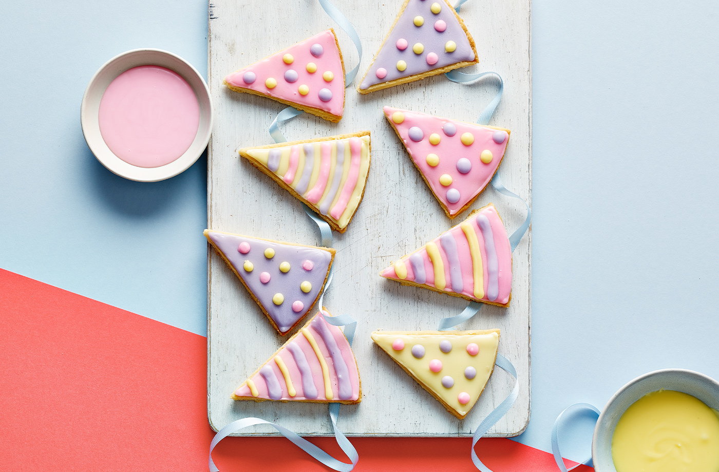 Shortbread bunting biscuits
