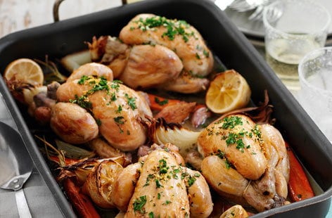 Poussin with lemon