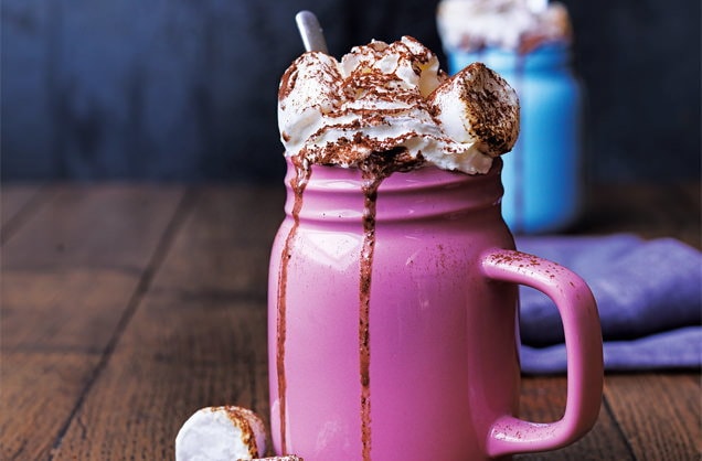 Chilli hot chocolate with marshmallows