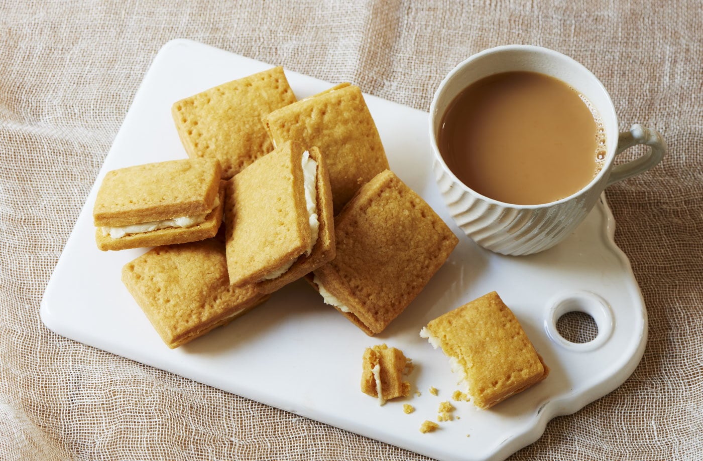 Homemade custard creams