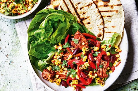Image of "Jackfruit tortilla bowls"