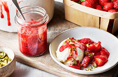 Image of "Strawberry and cardamom compote"