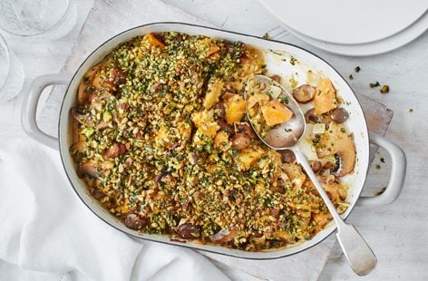 Image of "Gluten-free squash and chestnut bake"
