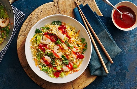 Image of "Quick prawn fried rice "