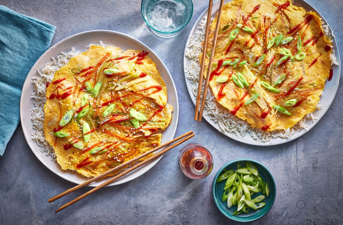 Carrot and egg omelette