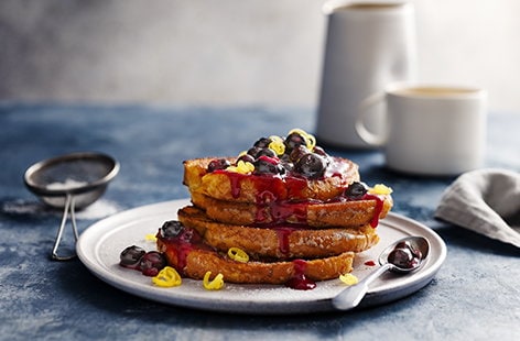 Image of "Lemon and blueberry French toast"