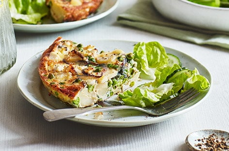 Image of "Pea and potato frittata"