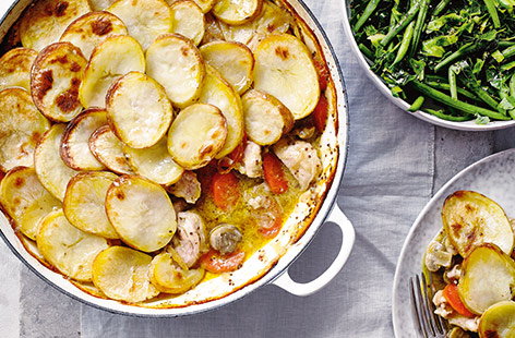 Image of "Chicken and mushroom hotpot"