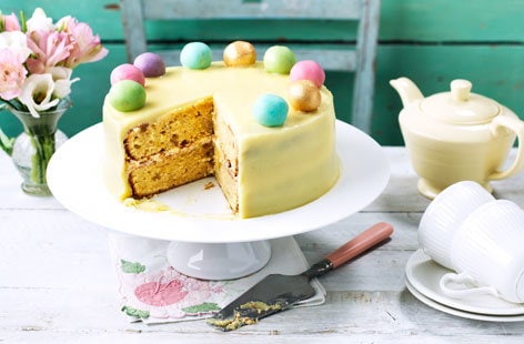 Image of "Lemon, ginger and almond simnel-style cake"