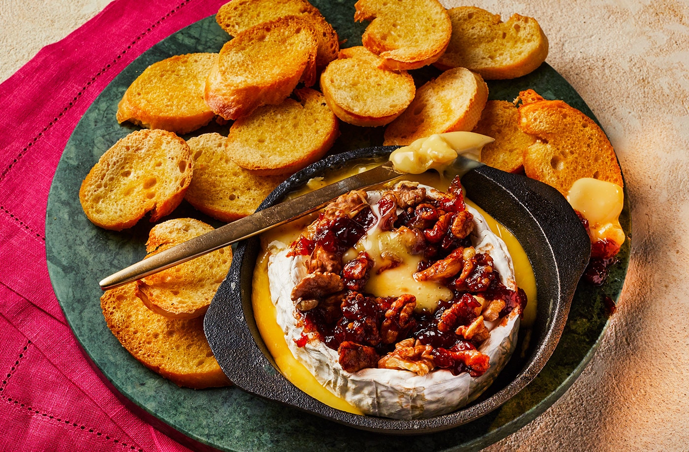 Air-fryer glazed brie