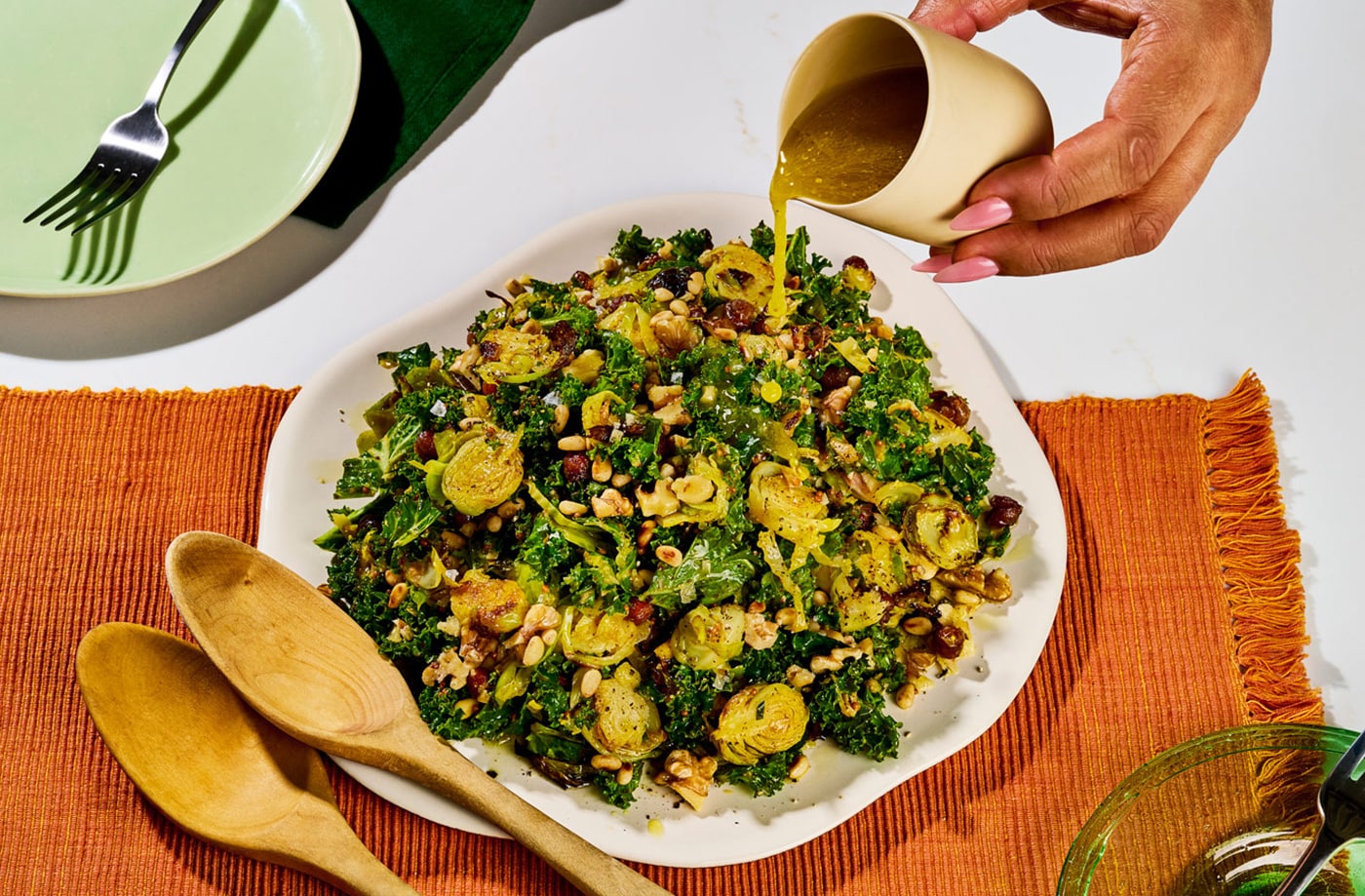 Shredded sprout salad