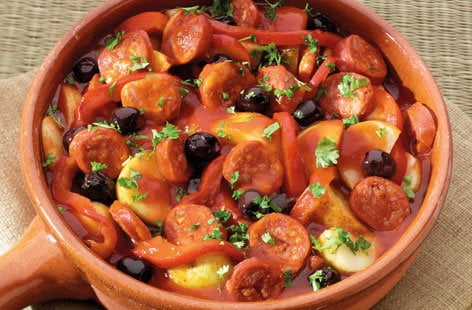 Image of "Hearty chorizo sausage stew"