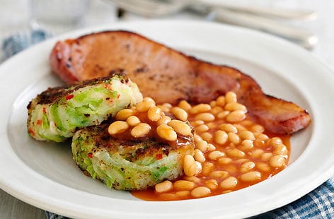 Image of "Bubble and squeak potato cakes "