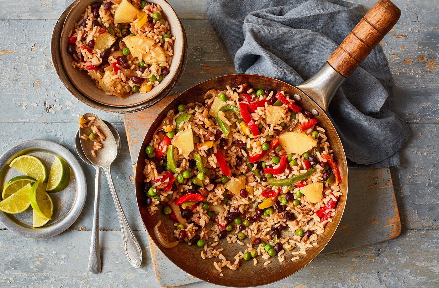 Jerk-inspired pineapple rice