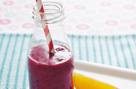 Image of "Blueberry, orange and banana smoothie"