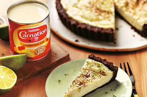 Image of "Sam's 'secretly easy' choc Key lime pie"