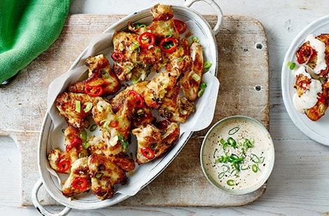Image of "Air-fryer crispy salt and pepper chicken wings"
