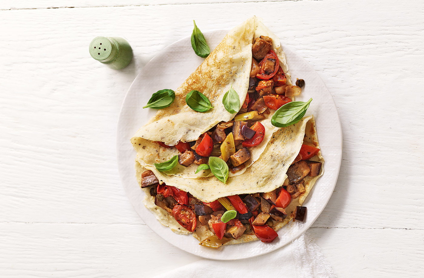 Aubergine pancakes