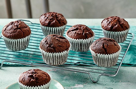 Image of "Air-fryer double chocolate muffins"