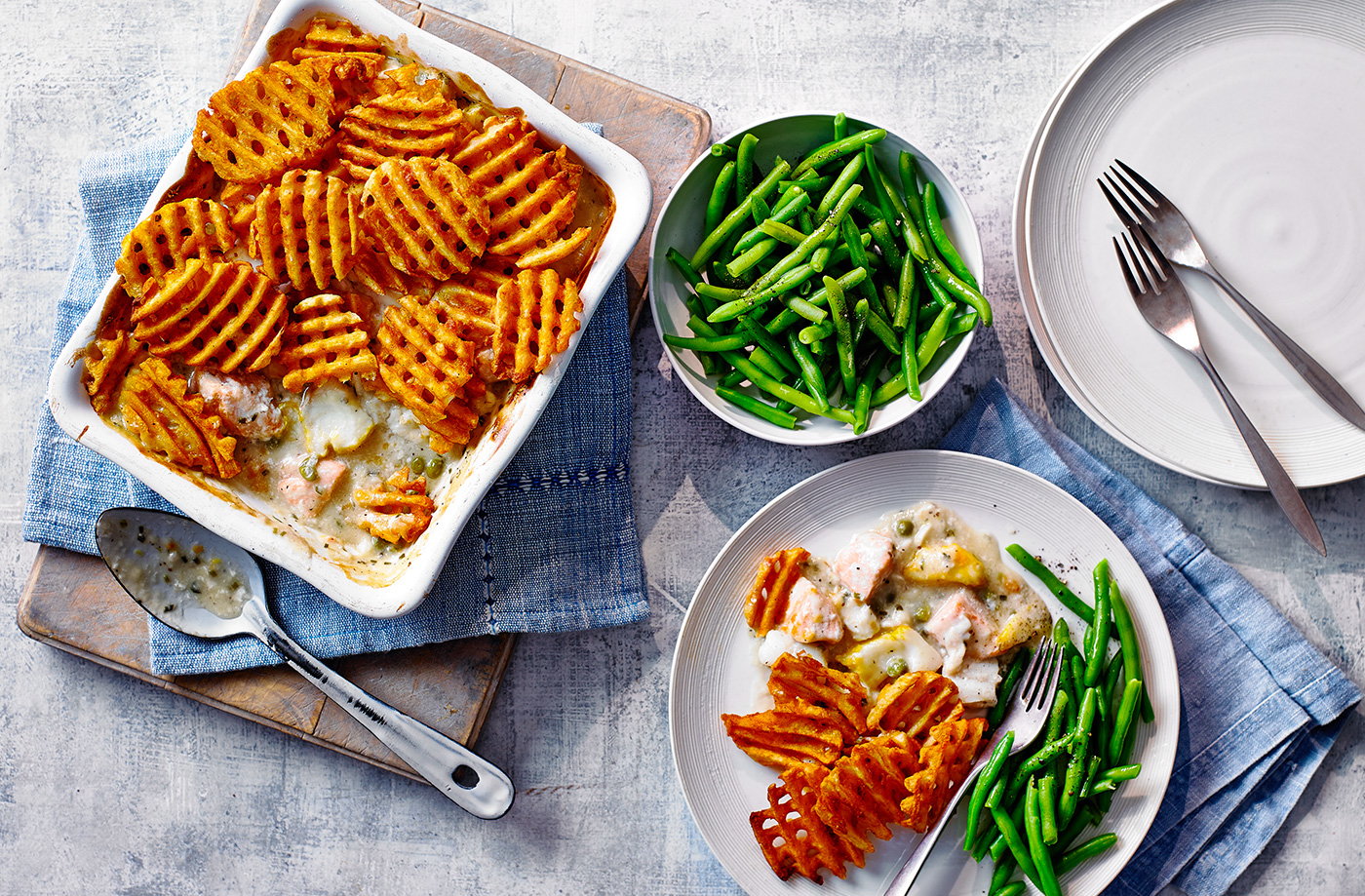 Cheat's fish pie