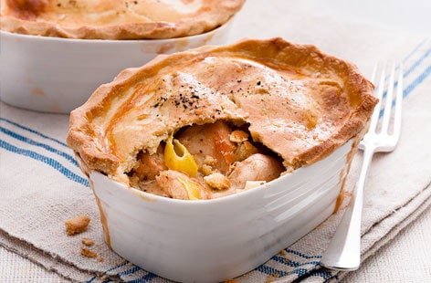 Image of "Chicken and leek pot pies"