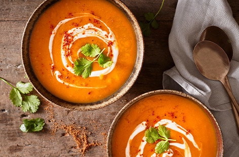 Image of "Cajun-spiced butternut squash soup "