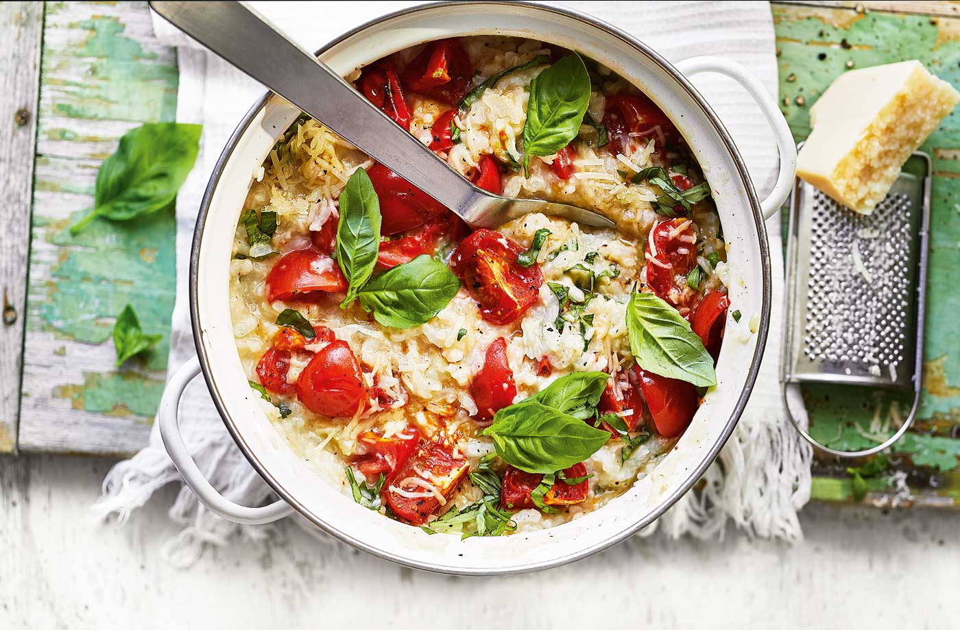 Roasted tomato risotto
