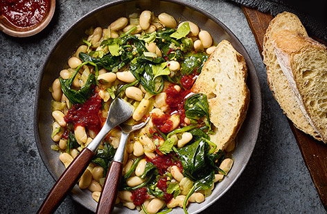 Image of "White bean stew with fennel and harissa"