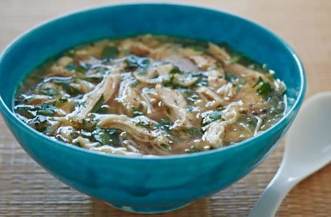 Quick chicken noodle soup