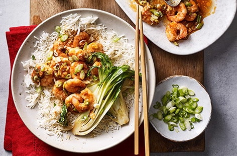 Image of "King prawns in ginger and garlic"
