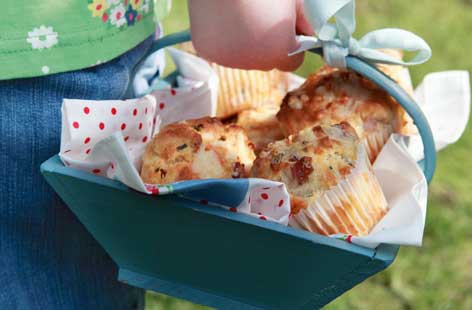 Image of "Cheese and ham muffins"