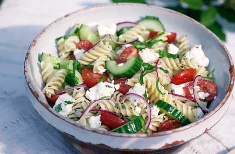 Image of "Greek pasta salad"
