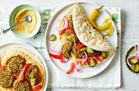 Image of "Air-fryer falafel wraps"