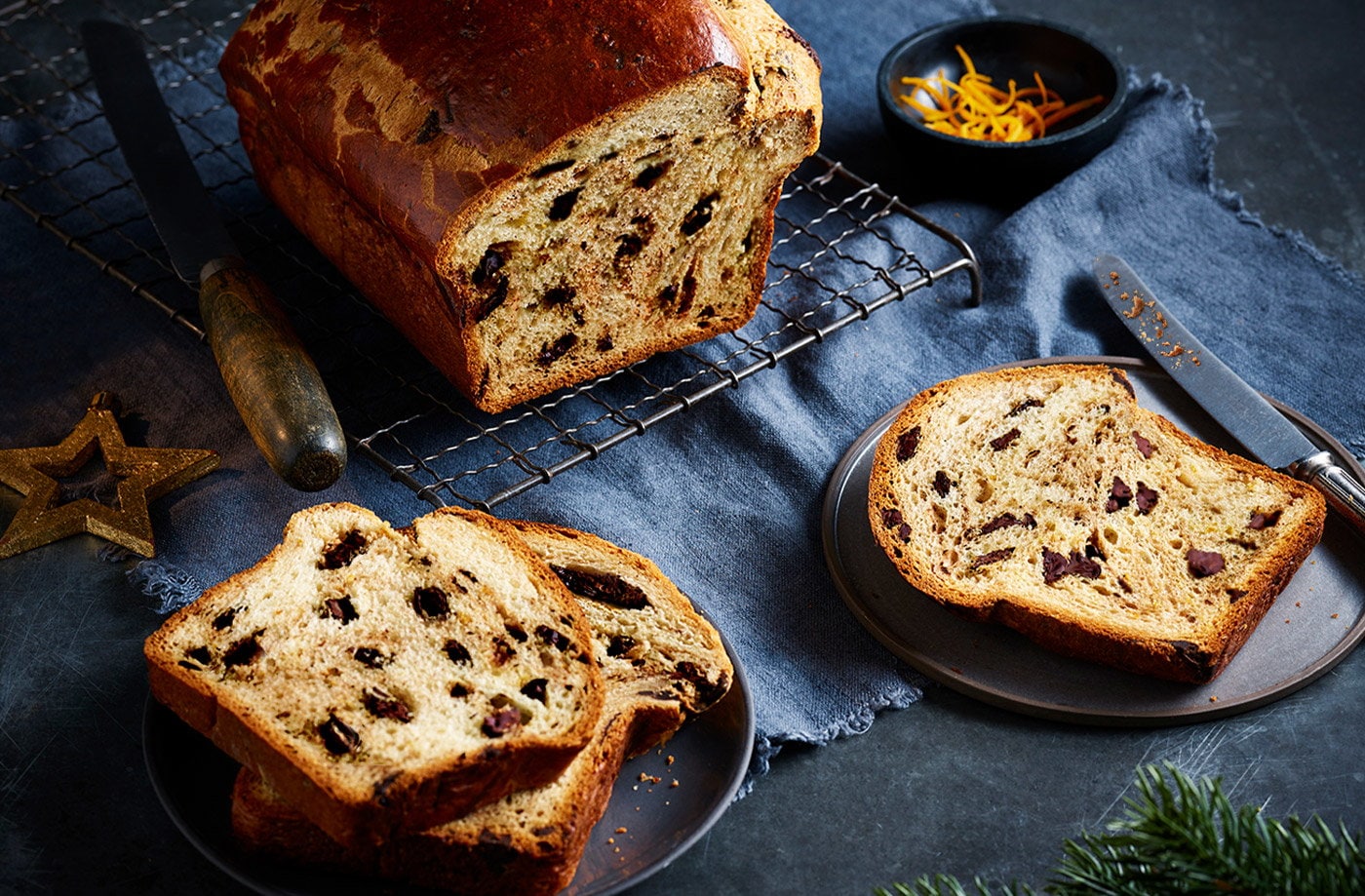 Buttery chocolate orange brioche