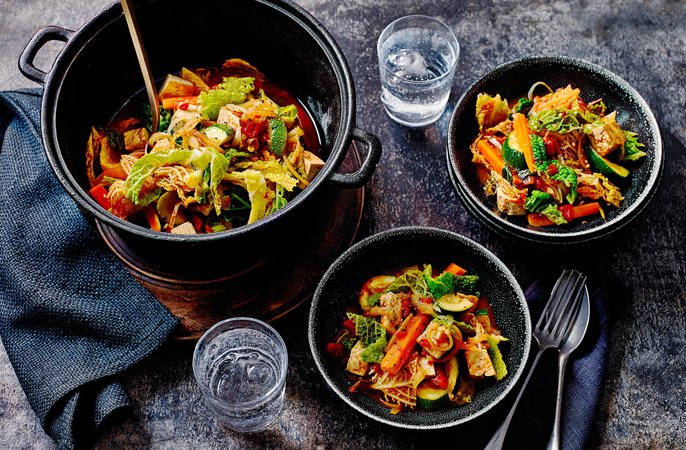 Tofu and vegetable stew