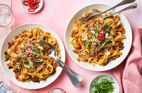 Image of "Gochujang carbonara"