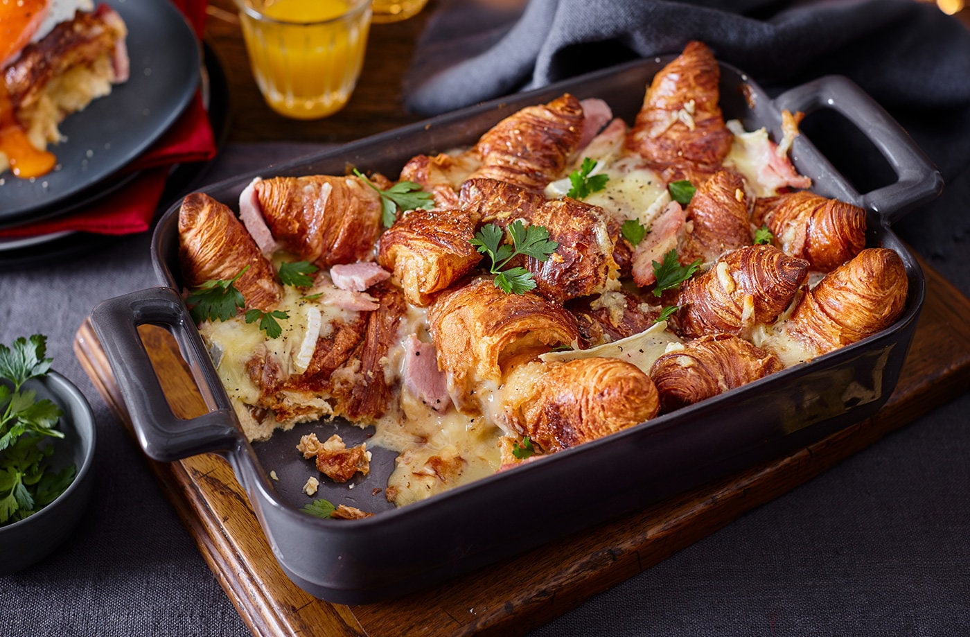 Breakfast croissant bake