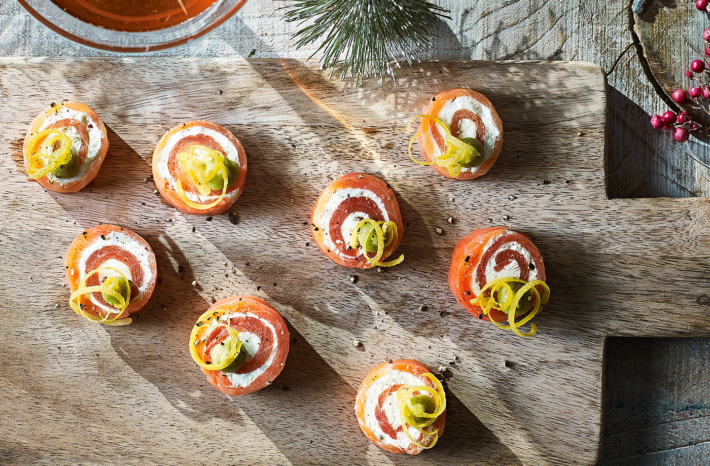 Salmon roll-ups