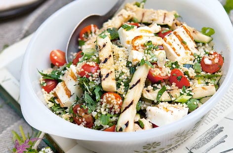 Image of "Quinoa salad with halloumi"