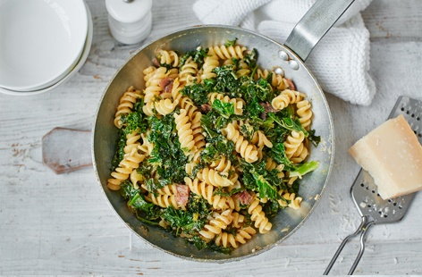 Image of "Kale, anchovy and lemon pasta"