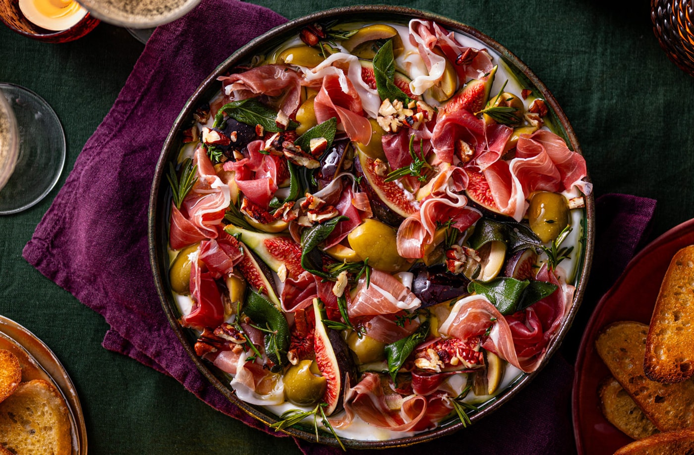 Loaded ricotta sharing dip