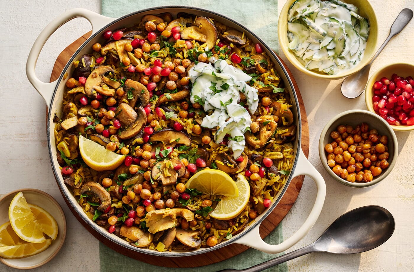 Masala mushroom biryani