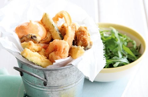 Fritto misto with smoky garlic aïoli