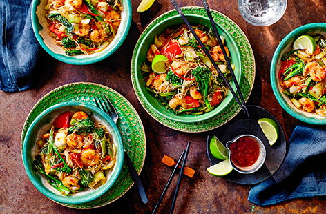 Image of "Chilli prawn stir fry"