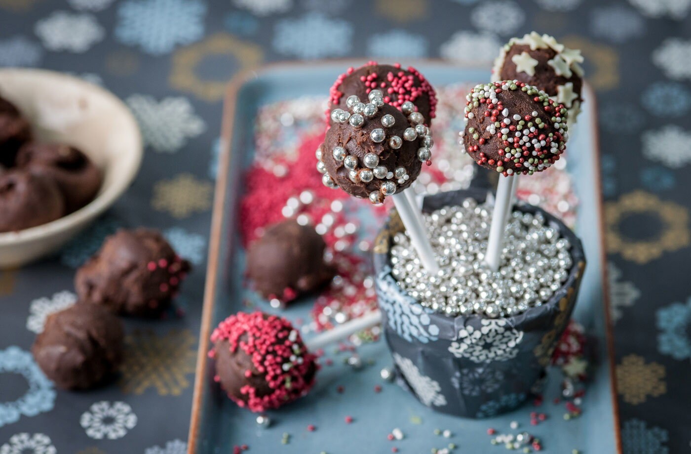 Colin McGurran's chocolate truffle lollipops