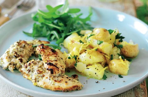 Garlic and yogurt marinated chicken