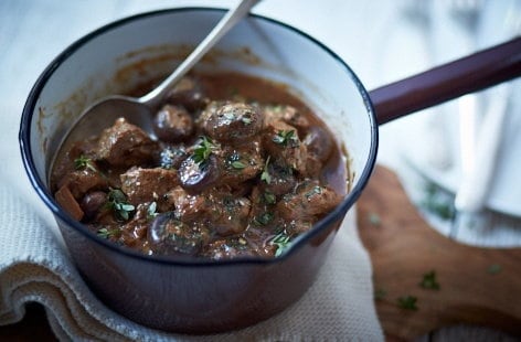 Image of "Slow-cooker beef stroganoff"