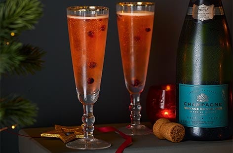Image of "Pomegranate French 75"