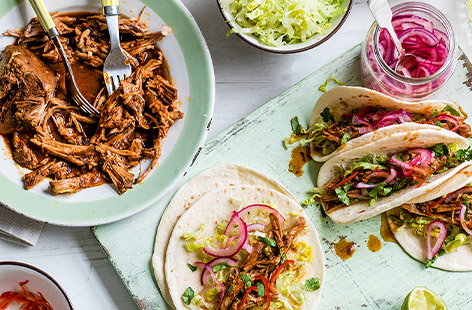 Image of "Slow-cooker pulled pork tacos"